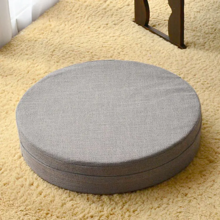Новое поступление льняная Лотос Подушка-футон медитация утолщение круг японский стиль большой пол подушки Futons сиденье татами