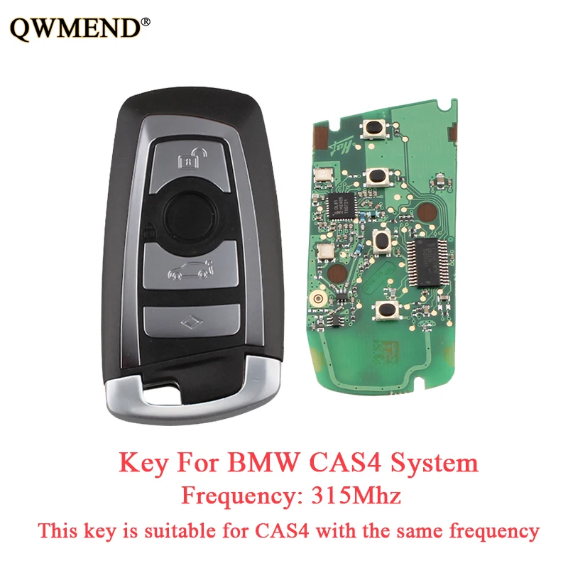 QWMEND 315 МГц дистанционный смарт ключ брелок без ключа для Bmw Cas4 2012 2016 3 серии 2010 5