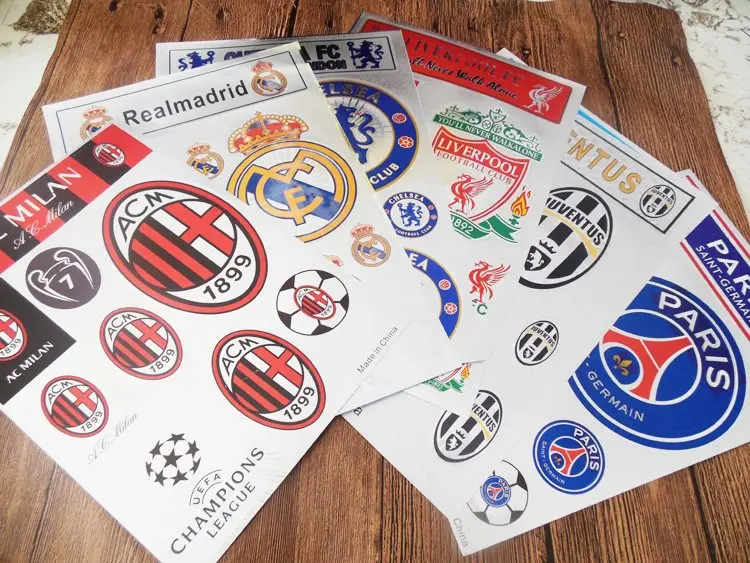 

Football fan team emblem logo patch Chelsea Milan Madrid PSG Arsenal liverpool Roma sticker patches badges