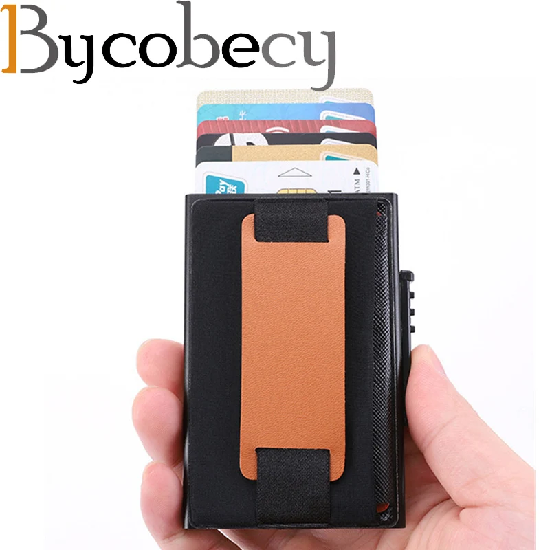

Bycobecy Rfid Card Men Wallets Thin Male Vintage Short Purse 2019 Small Leather Slim Smart Wallets Men Mini Wallets Magic Walet