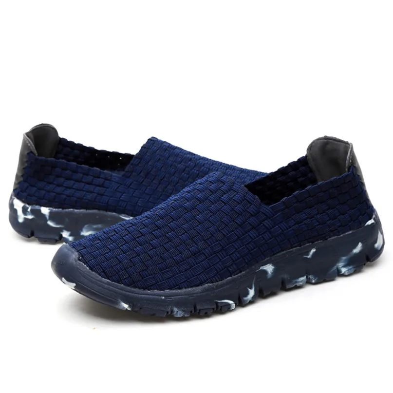 Comfortable Shoes Women Woven Flat Breathable Shallow Mouth Lazy Slip Resistant Leisure Sport Shoe Running Shoes Adult #2O24#F (14)