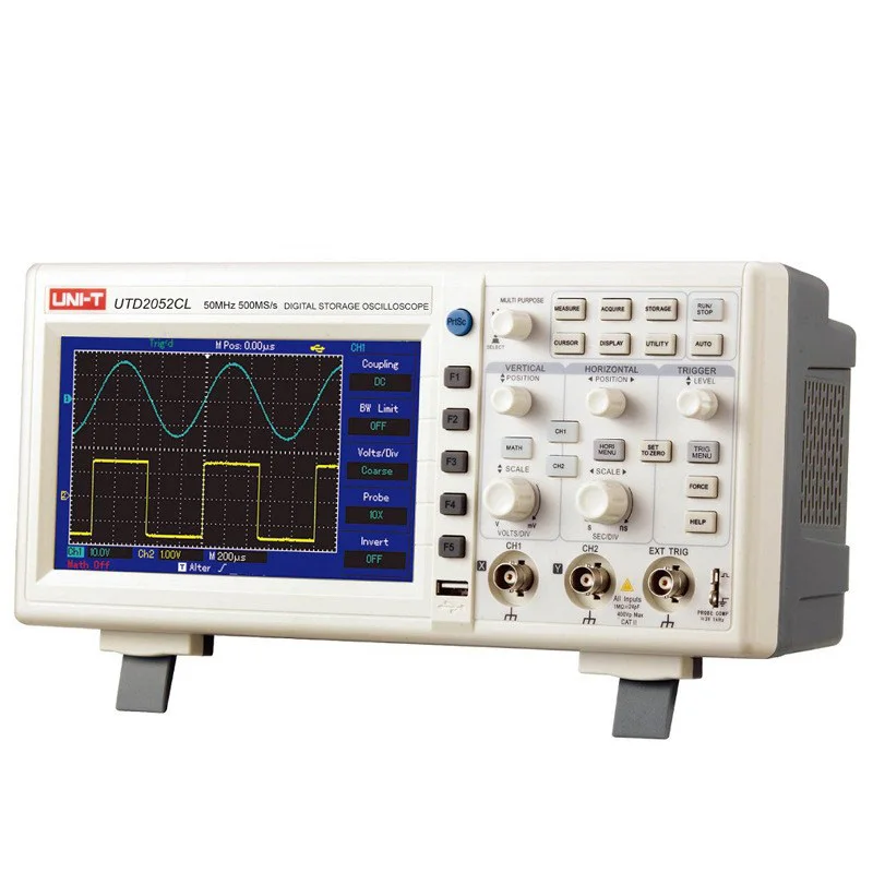 

Digital Oscilloscope USB OTG Interface 2 Channels 50MHz Bandwidth 500Ms/s LCD PC Portable 7 inch Data Storage Scopemeter