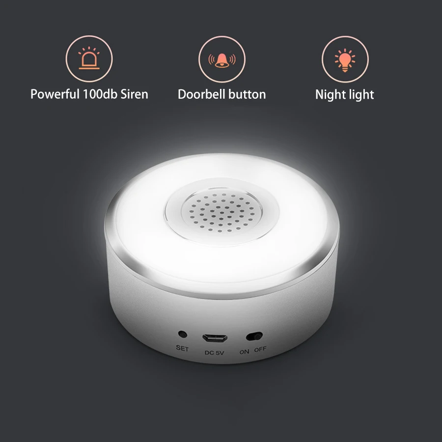 Комплект охранной сигнализации Smart life home Wi Fi хаб для ворот окон сенсор PIR