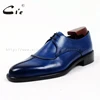 Cie Bespoke-chaussure en cuir pour hommes à bout rond, faite à la main, semelle extérieure 100% en cuir de veau véritable, respirant D132 ► Photo 2/6