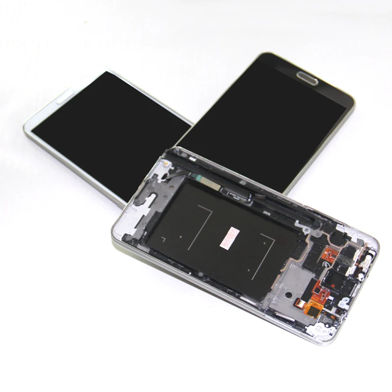 Cena 5.7 AMOLED TFT LCD do samsunga Galaxy Note 3 III SM N9005 SM N900 wyświetlacz LCD montaż digitizera ekranu dotykowego TFT z ramką