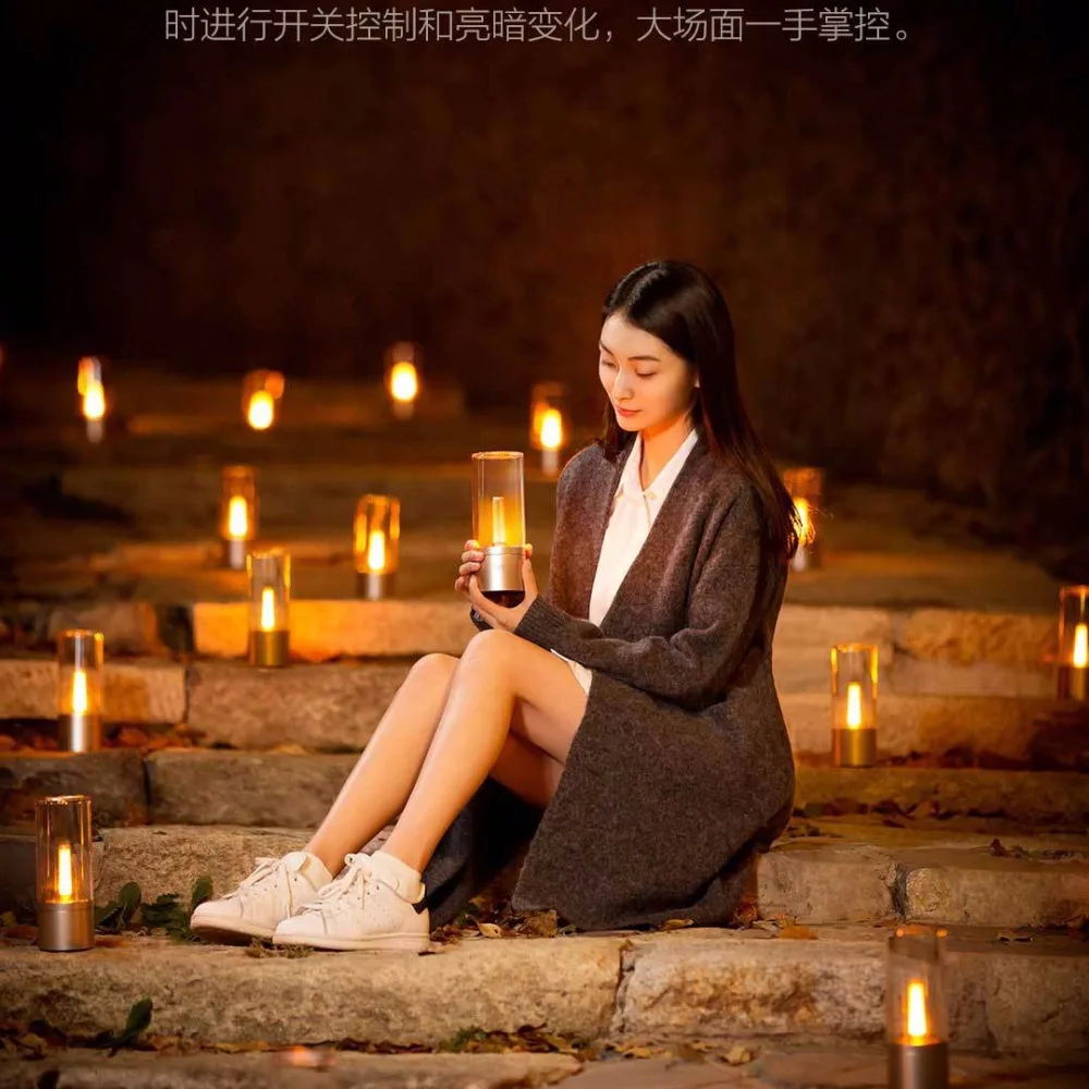 Xiaomi Mijia Yeelight смарт лампы в форме свечи света помещении ночник прикроватная лампа