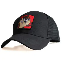 Бейсбольная кепка для мужчин Snapback Hat хип хоп Looney Tunes Taz Мультфильм солнце Лето дышащий животные спорт на открытом воздухе аксессуар