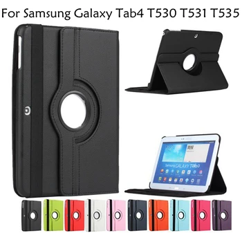 

for Samsung Galaxy Tab4 T530 T531 T535 Tablet Case 10.1 inch 360 Degree Rotating Stand for Samsung Tab4 Protective Cover