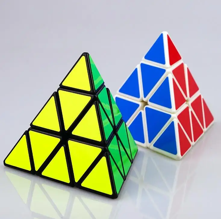 Треугольник классическая профессиональная скорость Пирамида магические кубики головоломка Cubo magico игра с круткой игрушки Обучающие игрушки, подарки для детей