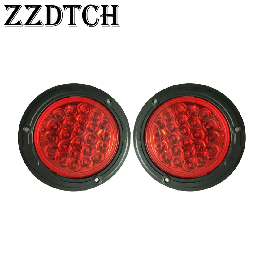 ZZDTCH 2 шт. 24 В Led габаритный сигнал для грузовых автомобилей используется для BENZ VOLVO SCANIA человек RENAULT IVECO тормозной фонарь для грузовика задние фонари