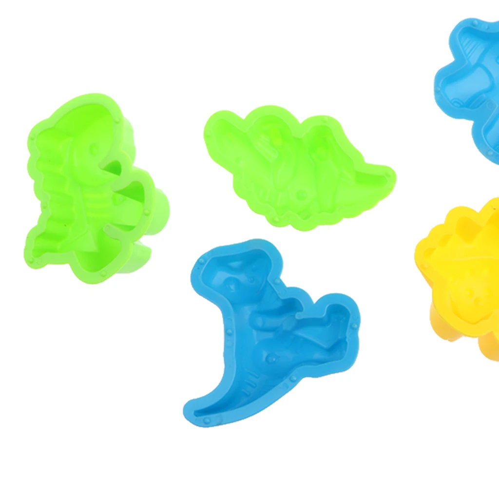 6 Styles Portable Child Kid Model Sand Clay Mold Kits Mini Dinosaur Sand Molds Beach Building Fun Activity Toys