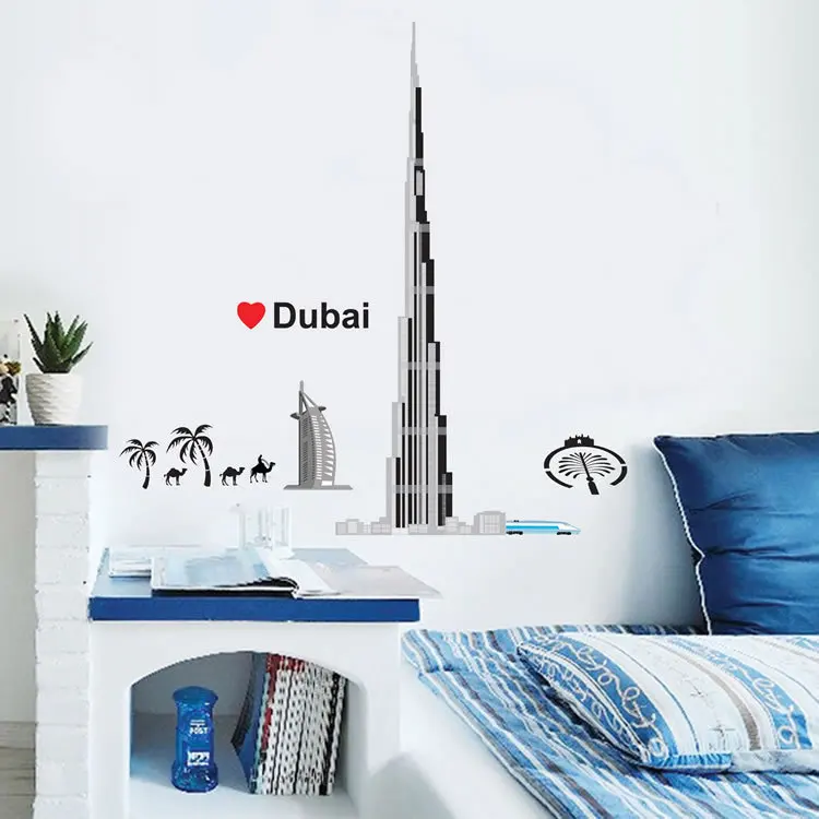 new product Dubai building the Caravel Hotel of Dubai wall stickers