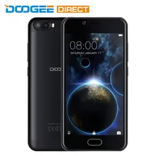 В наличии Doogee стрелять 2 5.0 дюймов Android 7.0 MTK6580 4 ядра 1 ГБ + 8 ГБ 3 г смартфон 5.0MP двойной камеры заднего отпечатков пальцев Сенсор