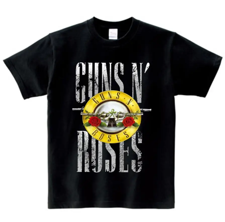 Детская футболка с принтом рок-группы «пистолет N Roses» летняя детская верхняя одежда с музыкальным рисунком в стиле хип-хоп футболка для маленьких мальчиков и девочек модная одежда принцессы NN