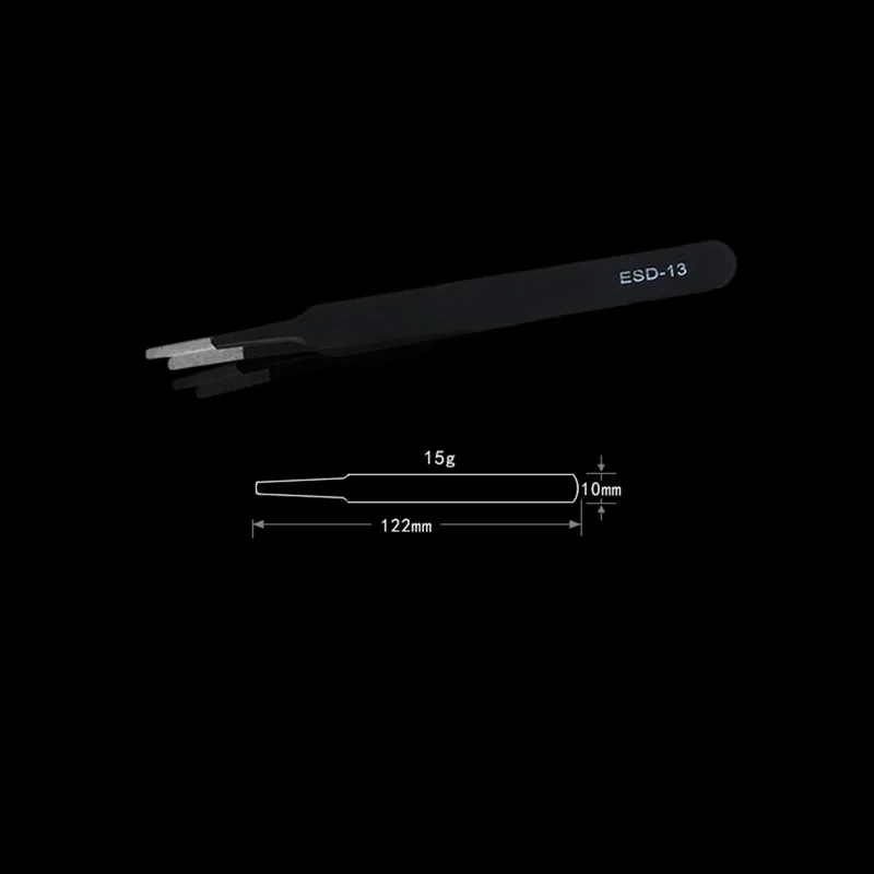 Urijk 6/10 шт набор пинцетов набор инструментов для ESD точность Антистатические наконечник изогнутый прямой Нержавеющая сталь щипцы кусачки для ремонта инструмент