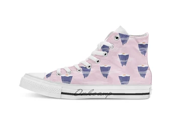 

eggs air Novelty Design breathable casual High Top lace-up Canvas shoes sneakers