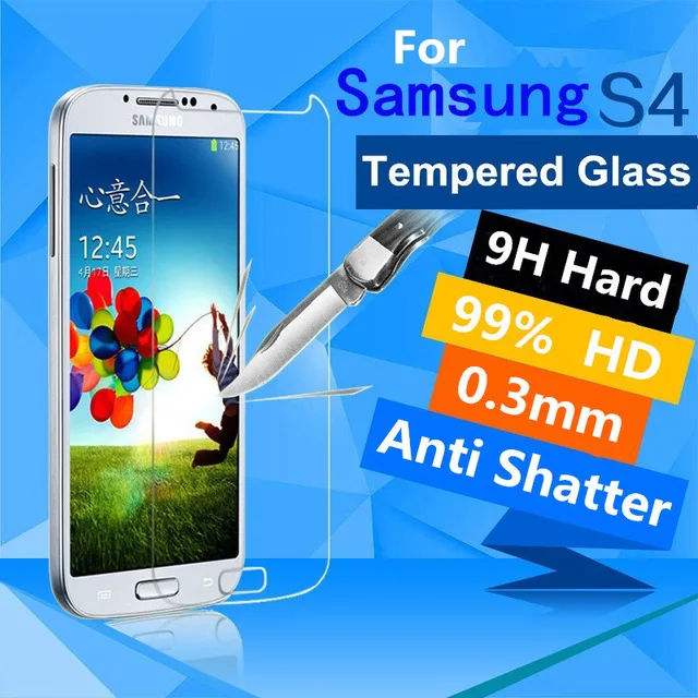 2.5D Закаленное Стекло 9H для Samsung Galaxy S4 Высококачественная защитная пленка