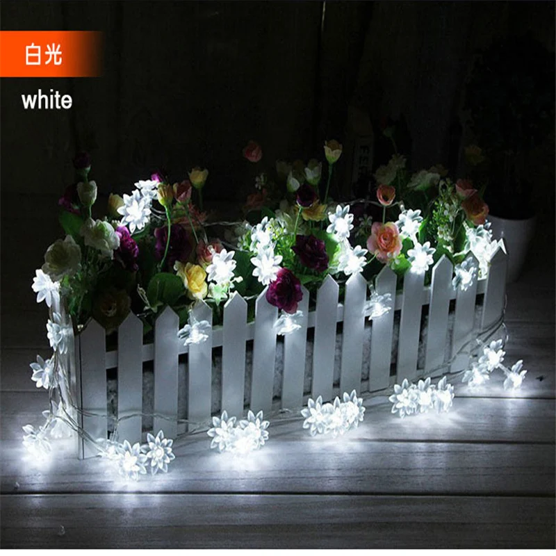 

5M 20 Led Blossom Solar Fairy String Light flower lighting solar lamp for Outdoor Garden Christmas Wedding patio decor 151003