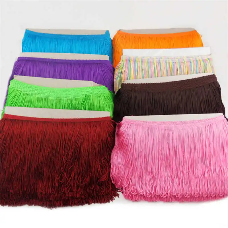 

1 Yard Looped Fringe 15cm Long Tassel Chainette Trim Stage DRESS FRINGING