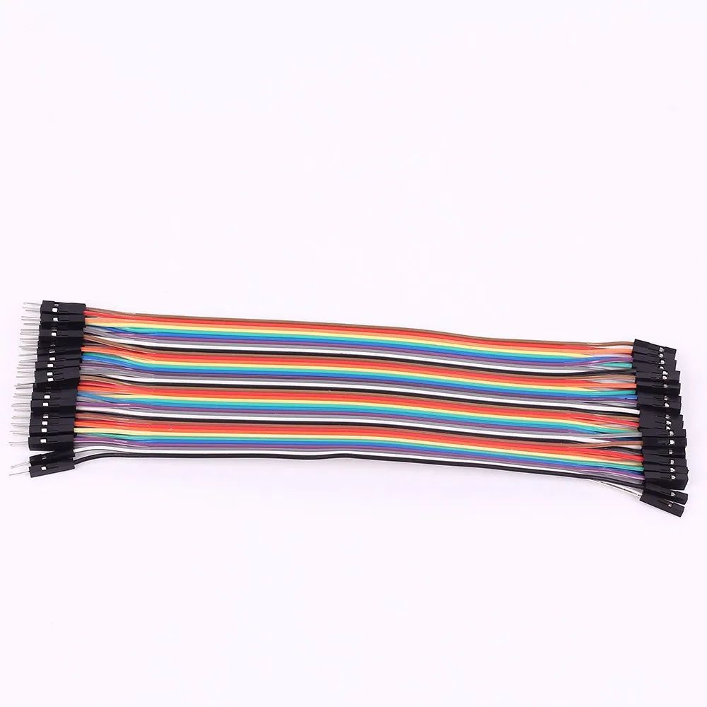 40 шт./лот 40P Dupont Wire 20 см Перемычка Кабельная линия 1p контактный разъем адаптер