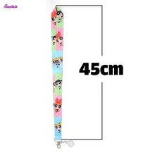 Ransitute Powerpuff девушки мобильный телефон ремни Мультяшные шнурки шеи ремешки для телефонов, держатели для ключей из бисера id карты