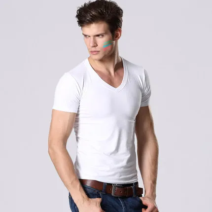 Men Cotton Short Sleeve T-shirt Underwear 16002