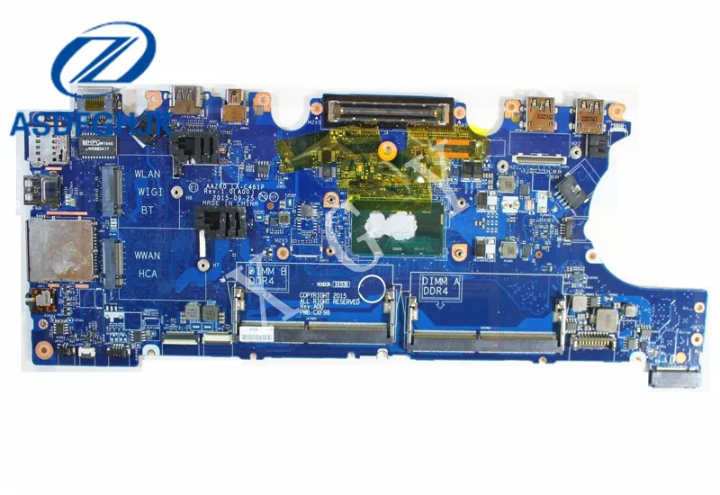 

LA-C461P Laptop Motherboard For Dell Latitude E7470 VNKRJ 0VNKRJ CN-0VNKRJ i7-6600U 2.6 GHz 100% Test OK