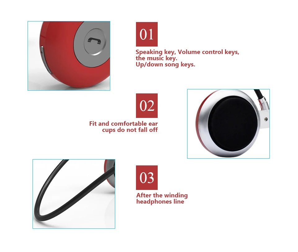 Magift3 Fashion Sports Running Bluetooth Stereo Headphone Neckband Wireless Headset with MIC For iPhone LG Android Samsung (8)