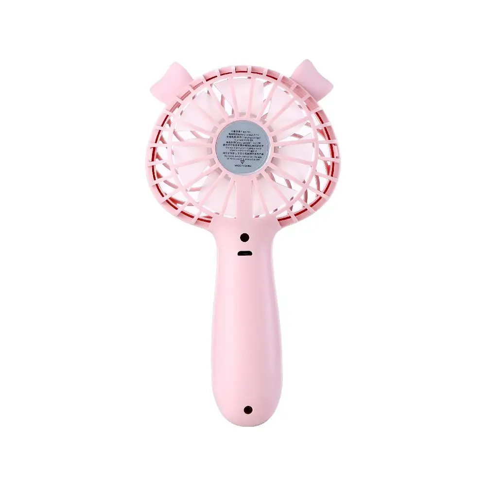 

Adoolla Cute Cartoon Piggy Mini Portable Handheld Fan USB Charging Noiseless Fan -30