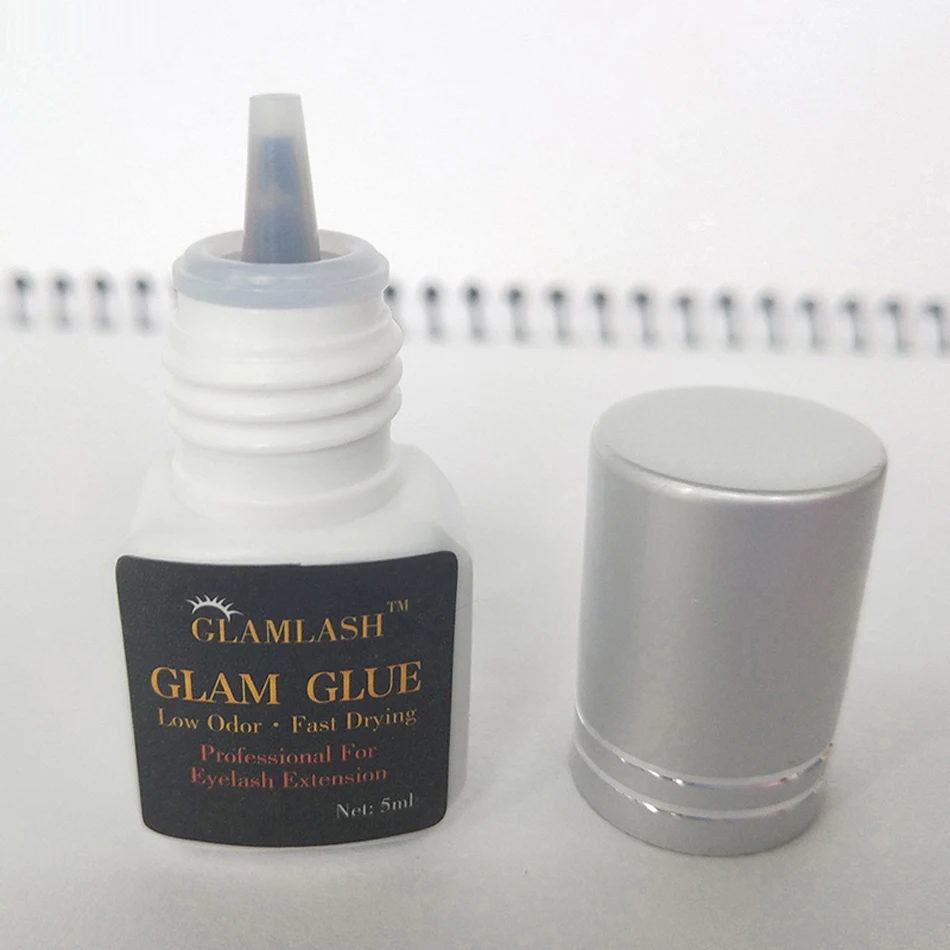 GLAMLASH 5/10 мл 1 секунд клей для ресниц быстрая сушка серебро Кепки для наращивания ресниц Инструмент Клей