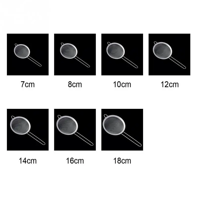 1 шт. кухонная мука из нержавеющей стали ручной экран сетчатый фильтр для муки сито масляный фильтр Дуршлаг для кухни кухонные принадлежности