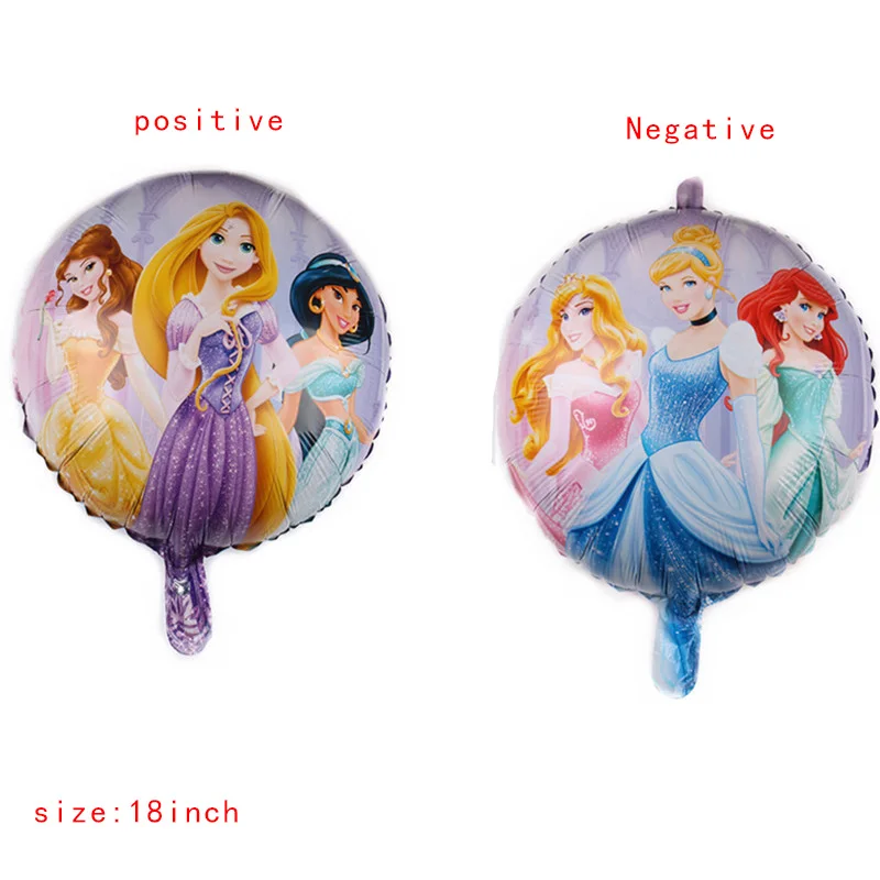 1pc Three princess2 Принцесса воздушный шар из фольги для вечеринок для девочек детский душ Гелиевый шар День Рождения декорации на свадьбу, вечеринку украшения - Цвет: 1pc Three princess2