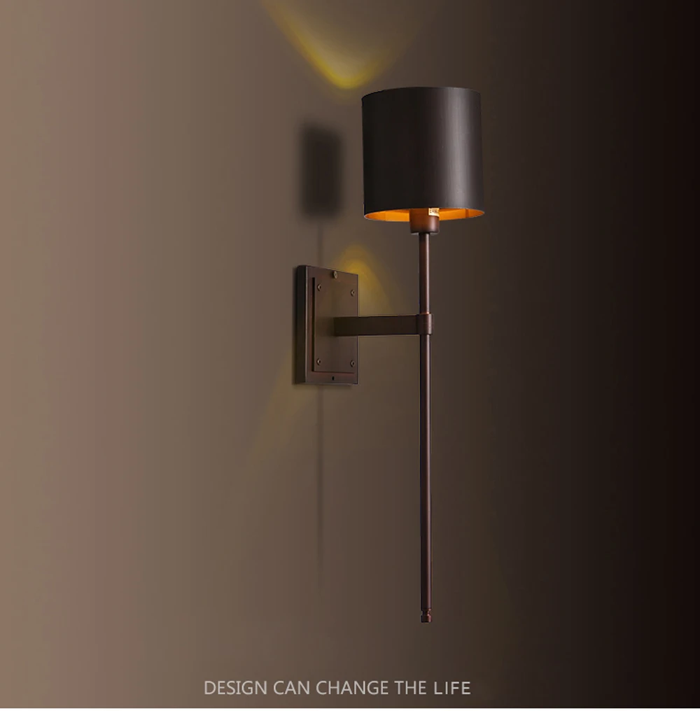 led e14 Ретро Американские Железные Классические Светодиодные Лампы Светодиодные Светильники.бра.бра нa стену.Бра.Светильники Настенные