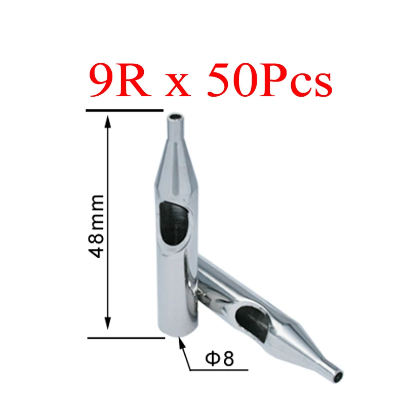 Советы по татуировке для игл 50 шт. насадки из нержавеющей стали наконечники для татуировки SST-311-9RT