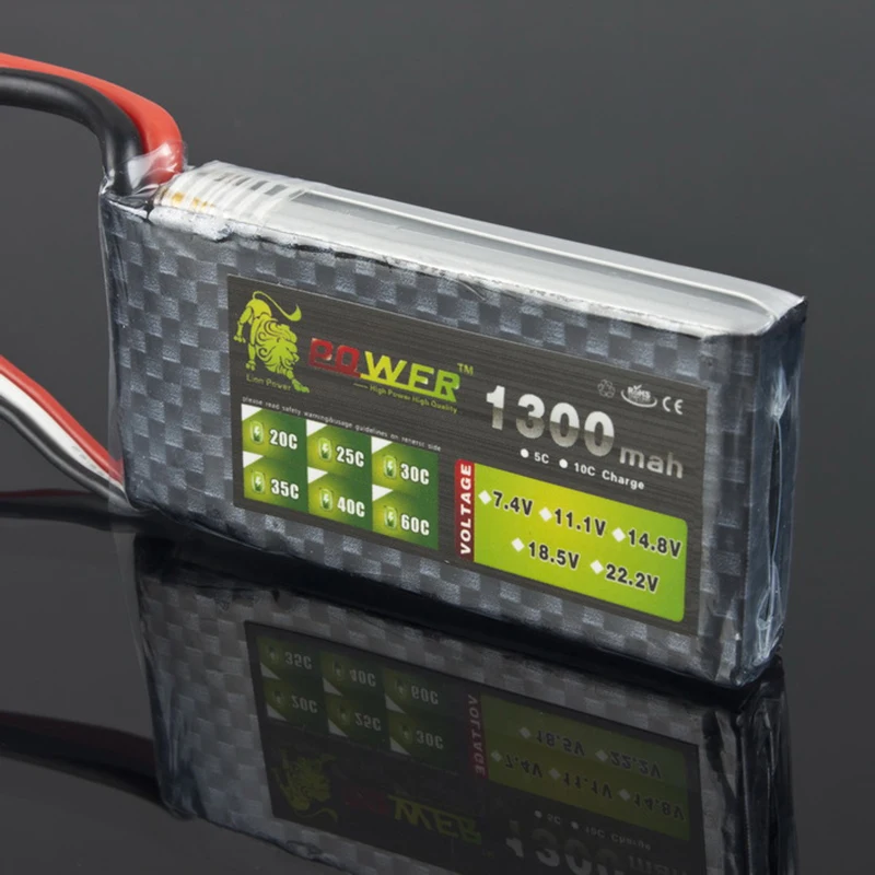 

Lipo 7.4v 2S 1300mAh Battery Lion Power 30C MAX 35C For Racing Drone FPV Quadcopter RC Car Boat Airplane Helicopter Battery Part