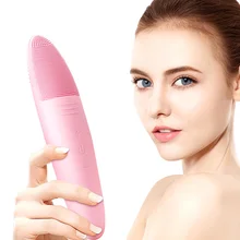 Косметическая машина USB Беспроводная силиконовая Щетка 5 регулировка скорости уход за лицом Электрический Очиститель для лица удаление остатка макияжа сухой и влажной