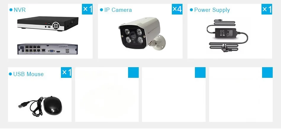 4CH POE Security System K4N76-W54I2X 7