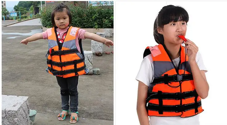 Профессиональный детский спасательный жилет со свистком для водного спорта для плавания, дрейфующий серфинг, одежда для рыбалки