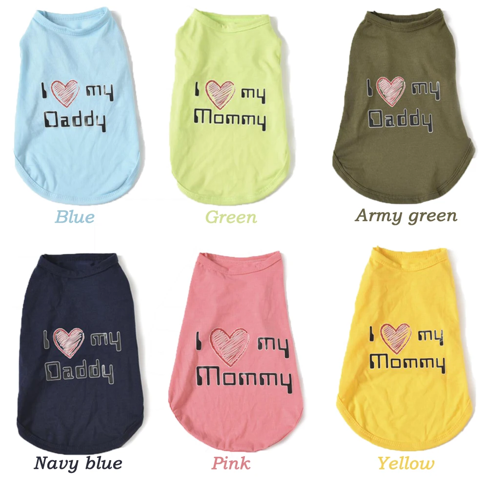 

Dog Clothes Summer T-Shirt for Small Medium Dogs Puppy Vest Jacket Cute Pet Clothing Costume Yorkshire Chihuahua Bulldog CL0153