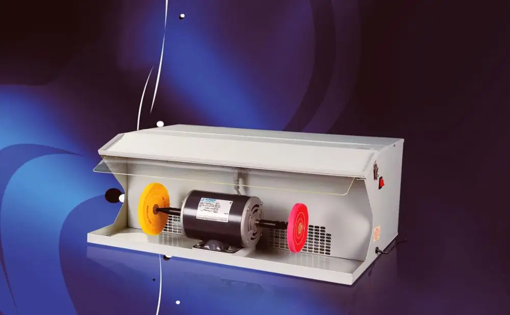 

High Quality 220V Jewelry Making Equipment Bench Lathe Polishing Machine with Dust Collector Two Spindles