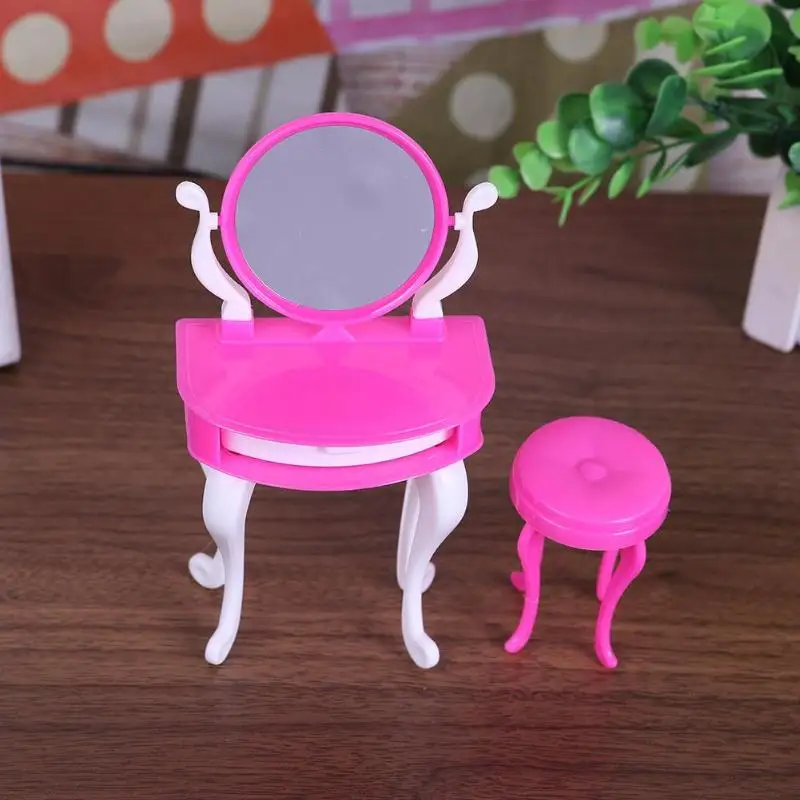 دمية الأثاث مصغرة مضمد كرسي مجموعة الفتيات مستحضرات التجميل لعبة الأطفال اللعب منزل نوم لعبة