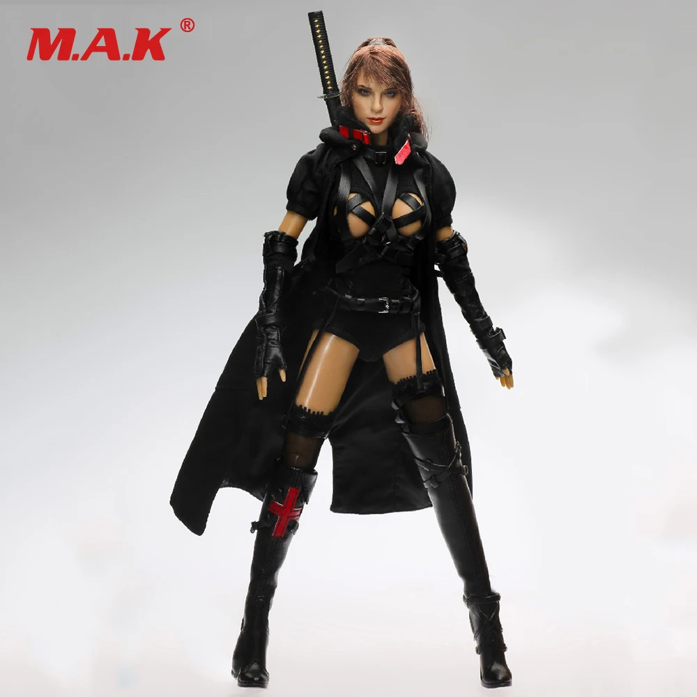 1/6 Two Heads Dark Mourner Female Action Figure With Sword Accessories