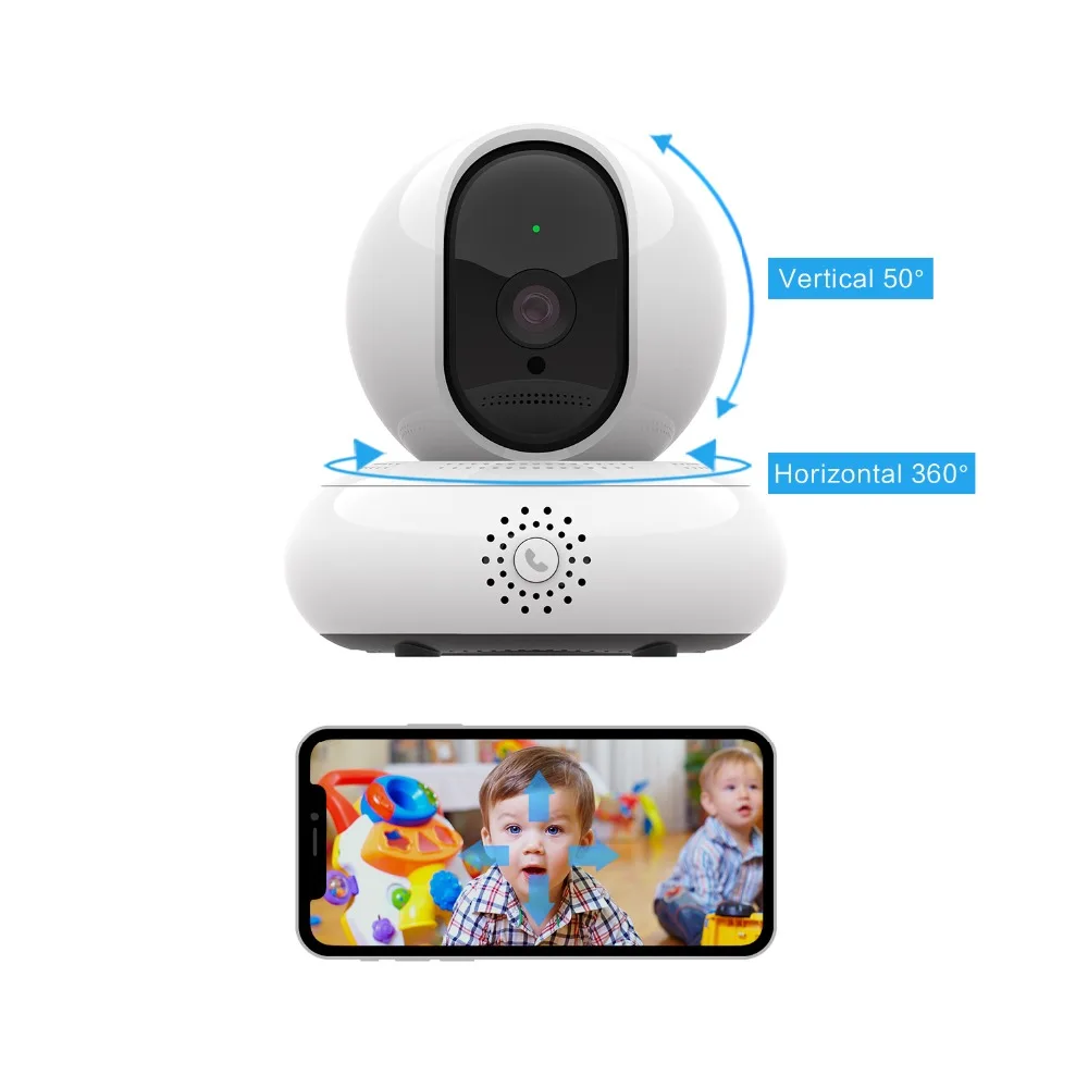 

Full HD 1080P 360 Degree PTZ IP Camera Security CCTV Camera Infrared Night Vision Cloud Storage Remoto WiFi Camera Baby Monitor