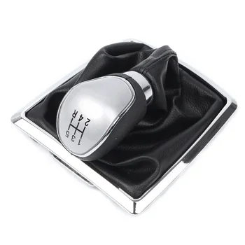 

Auto Car 5-Speeds Car Manual Gear Shifter Knob Stick w/ Gaiter Boot Cover Fits for Ford Focus