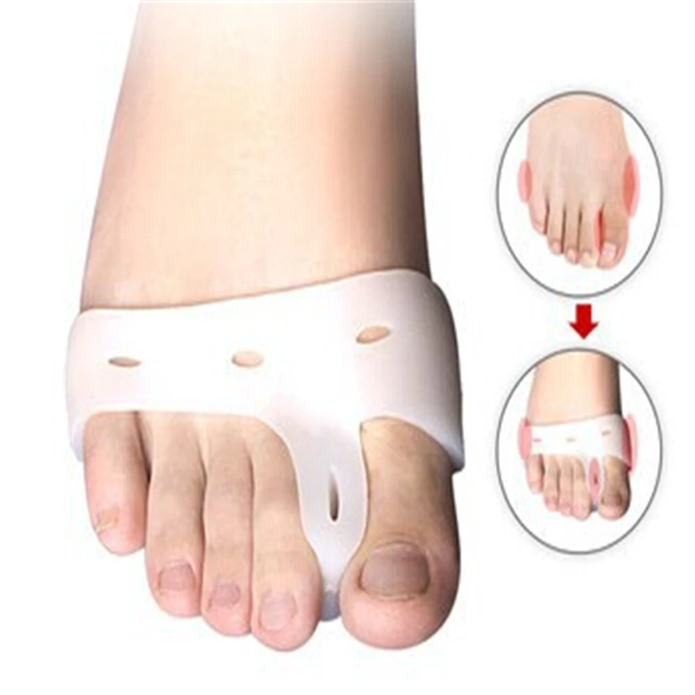 

1 Pair Daily Use Foot Care Silicone Hallux Valgus Orthosis Toe Separator The Bone Big Toe Corrector Bunion Forefoot Pad