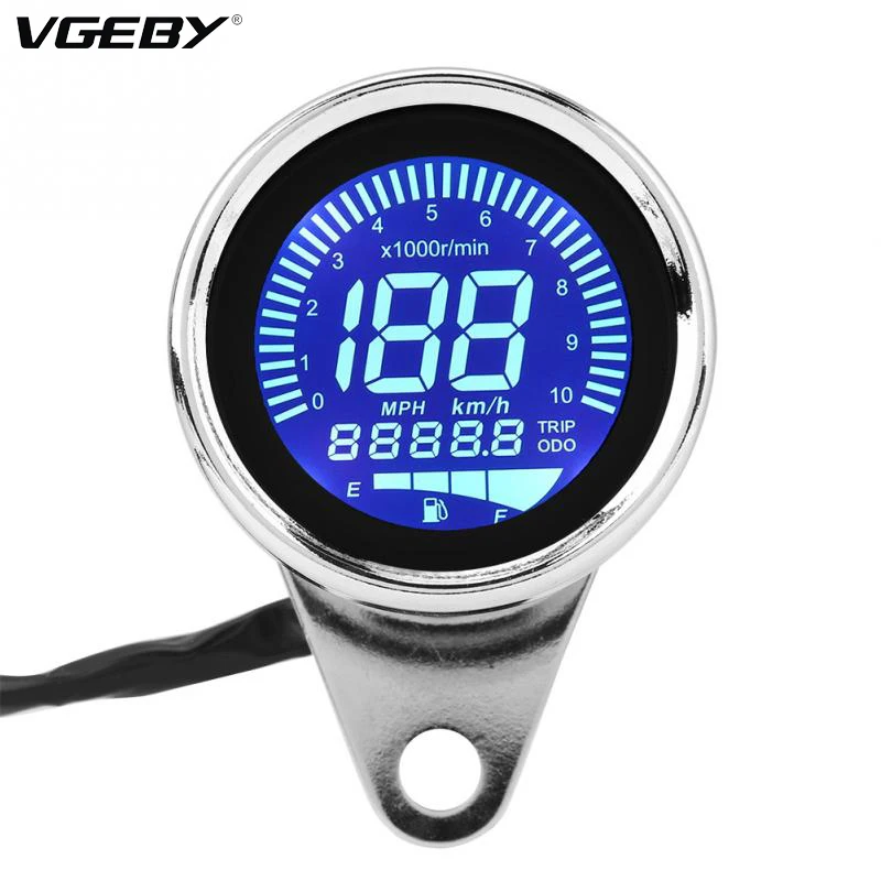 New Universal Motorcycle Digital Led Lcd Speedometer
