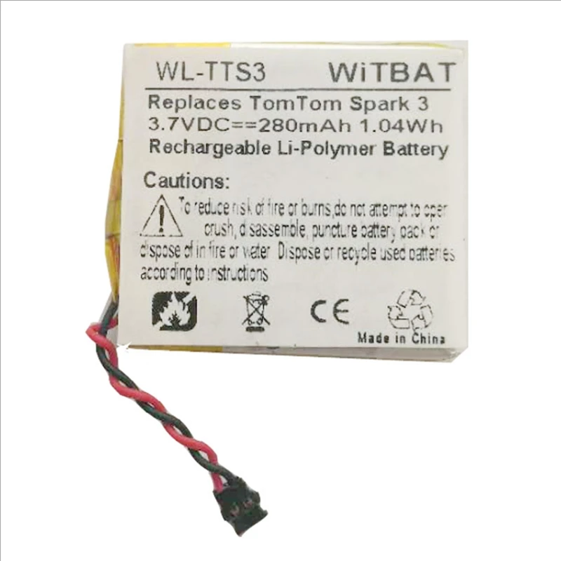 Аккумулятор TTVXO для смарт-часов TomTom Spark 3 280 мАч PP332727 | Электроника