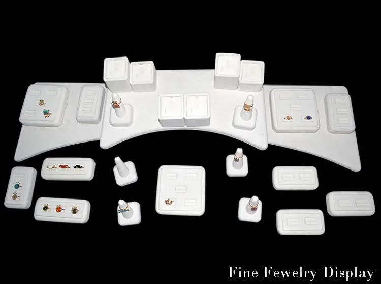 Fine China Display Stands Jewelry Display Counter Shop Window Showcase For 100 Rings Beige 60 Fine China Display Stands Jewelry Display Counter Shop Window Showcase For 100 Rings Beige 60