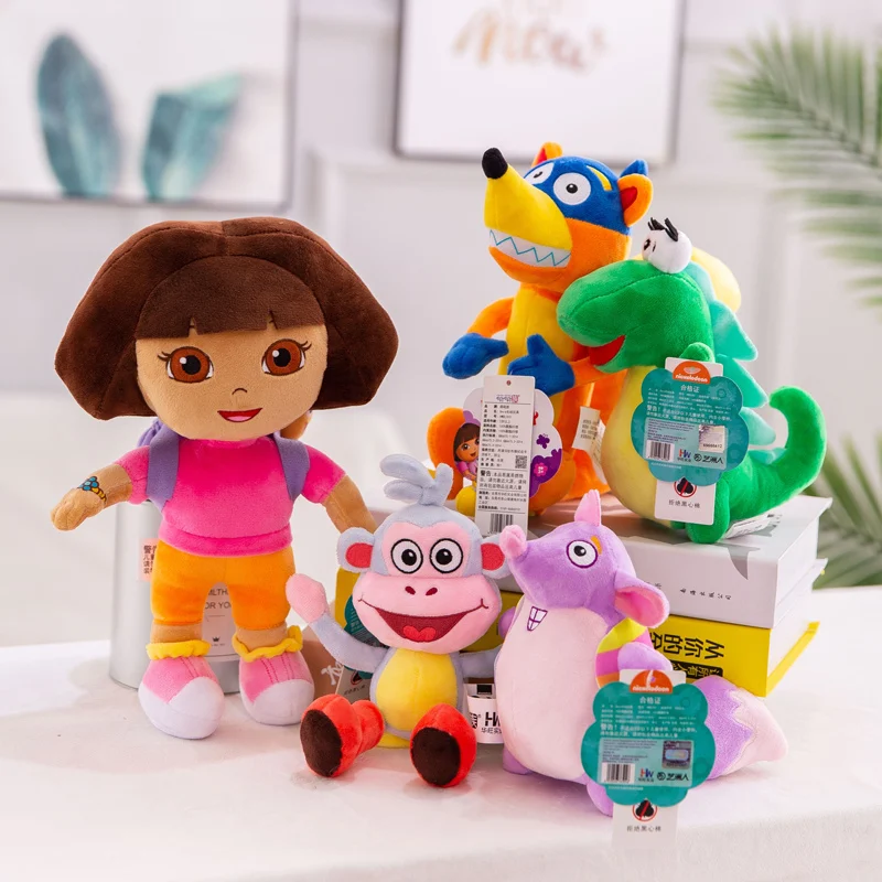 

high quality Love Dora Adventure Mono Boots Swiper Plush Toy Doll Dora Soft Plush Monkey And TV Plush Toy Movies For Children