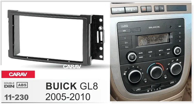 CARAV 11-230 Одежда высшего качества Радио Фризовая для BUICK GL8 2005-2010 стерео фасции Даш CD отделкой Установка комплект